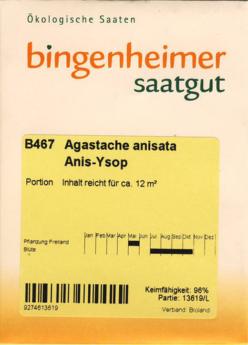 Anis-Ysop Agastache anisata